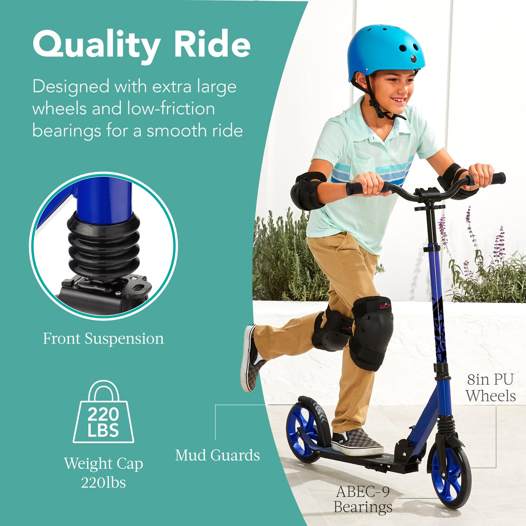 Foldable Large Wheel Kick Scooter with Suspension I394