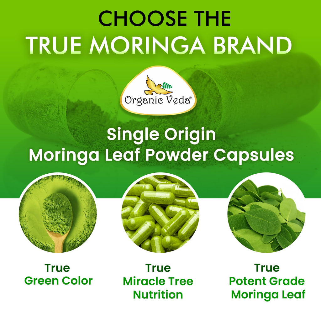 1000mg Organic Moringa Capsule 120 Vegan Capsule B567