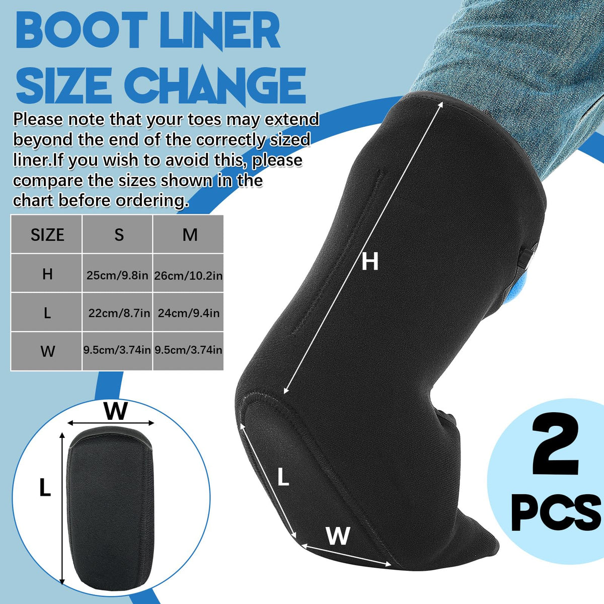 2 Pcs Short Air Cam Walking Boot with Adjustable Bladder & Knob K70904
