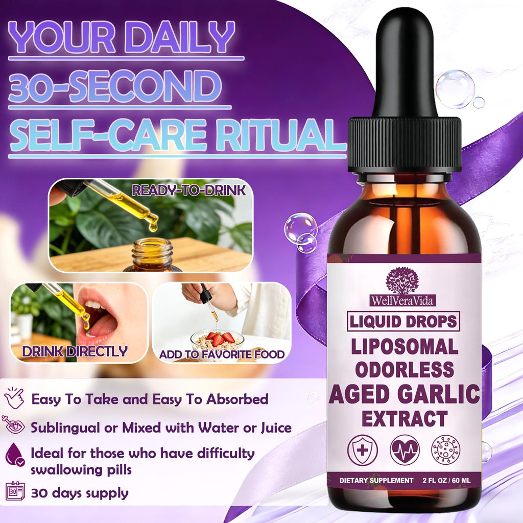 Organic Odorless Garlic Extract Liquid Drops 500mg W326
