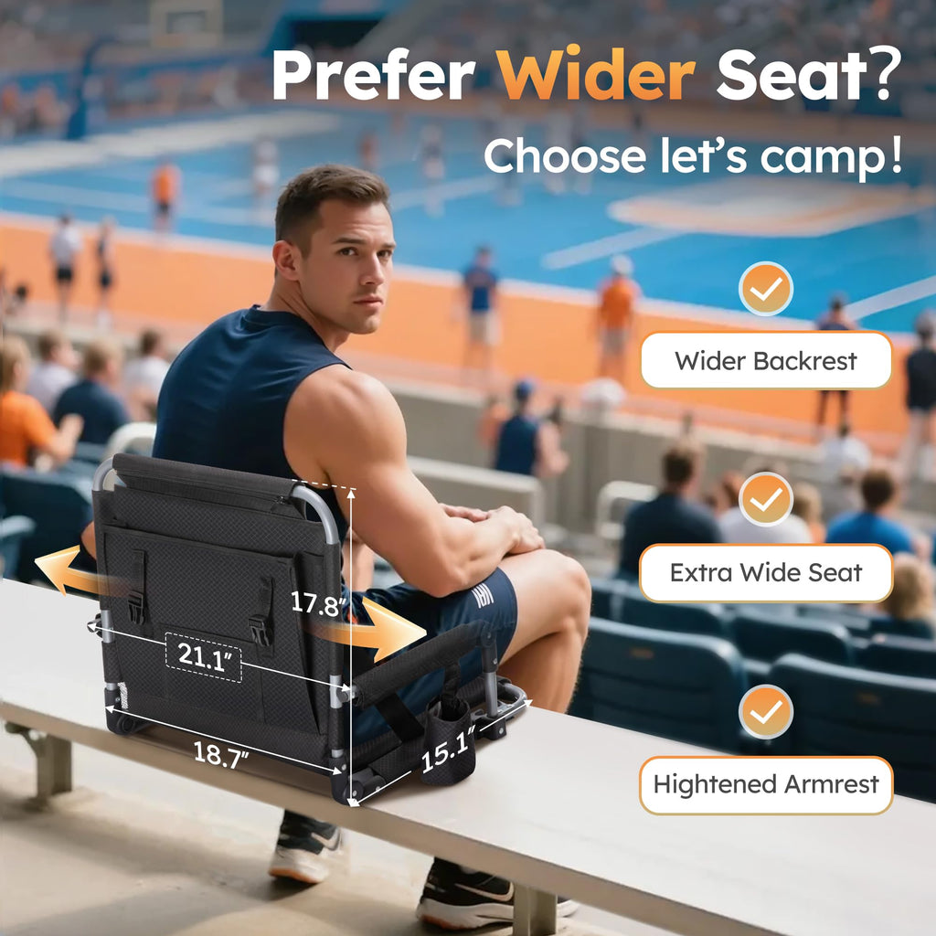 2 Pack Folding Stadium Seats T54584