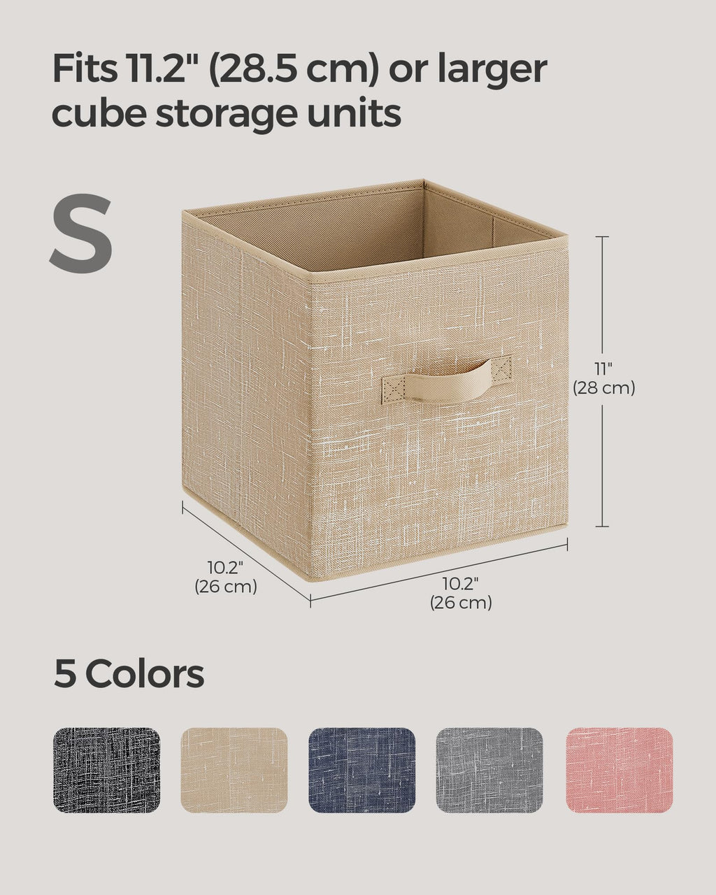 Set of 8 Foldable Storage Cubes H370946