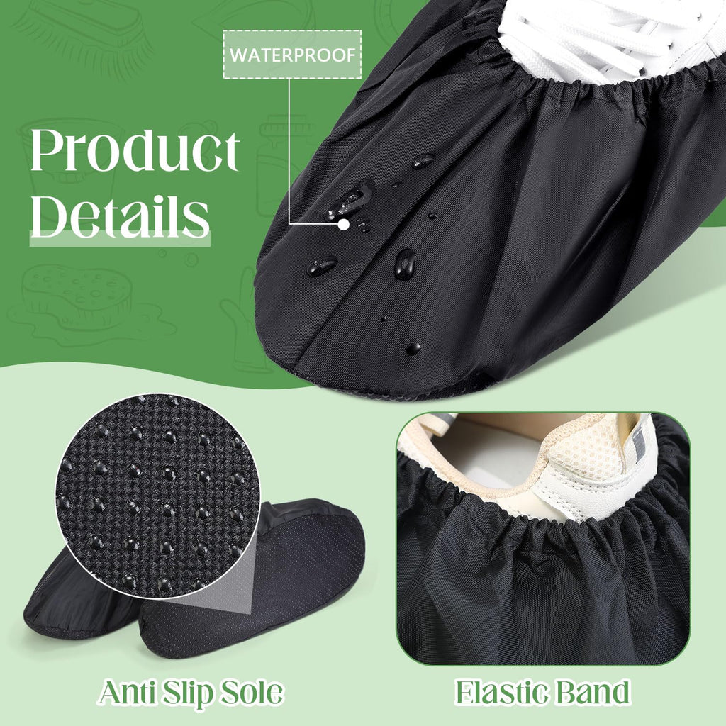 8 Pairs Reusable Waterproof Non Slip Shoe Covers X-Large W99385