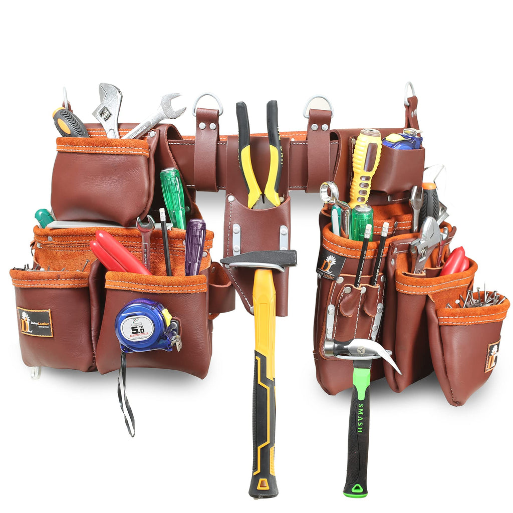 Leather Tool Belt with 27 Pockets K471517