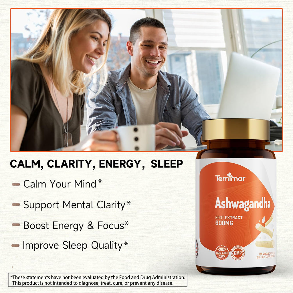 Ashwagandha Root Extract 600mg 120 Capsules W294118