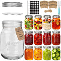 16oz 12 Pack Mason Jars with Airtight Lids U5647