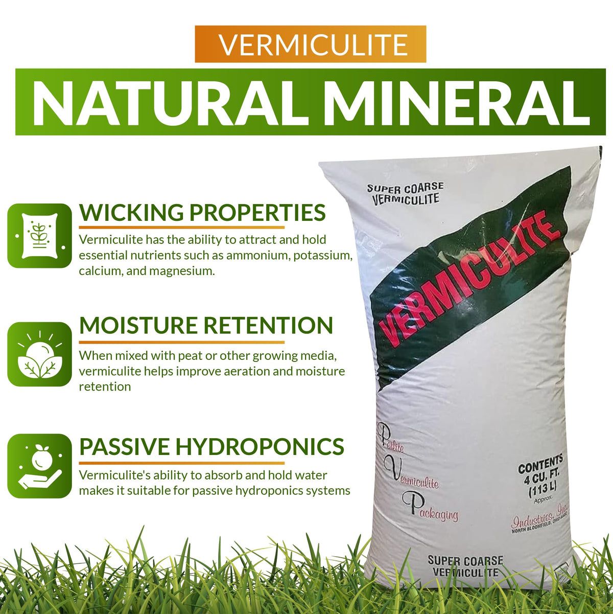 Super Coarse Vermiculite Soil Conditioner 4 Cubic Foot O4691
