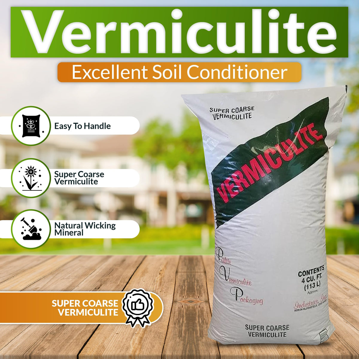 Super Coarse Vermiculite Soil Conditioner 4 Cubic Foot O4691
