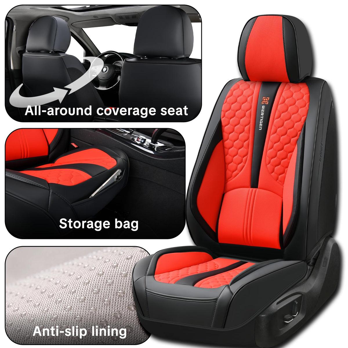Universal Car Seat Covers Full Set 5 Seats A8012