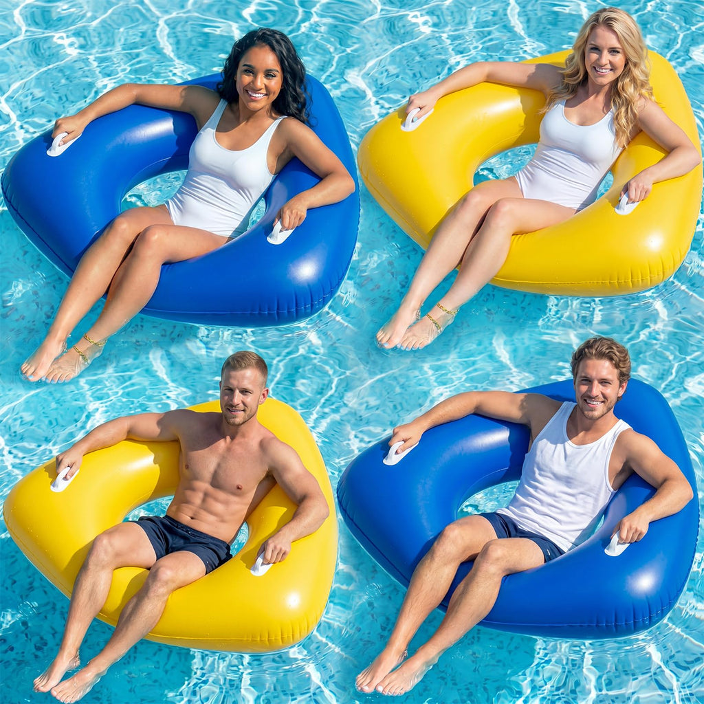 44" Large Triangular Inflatable Pool Float Tube M313119