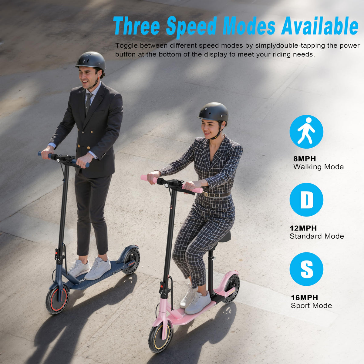 Foldable Pink Electric Scooter with Seat I815