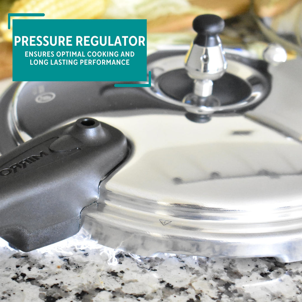 Polished Aluminum 8-Quart Pressure Cooker U6417