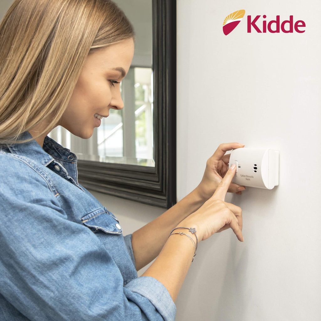 Carbon Monoxide Detector, AA Battery Powered, 85 dB Alarm, 6 Pack E290