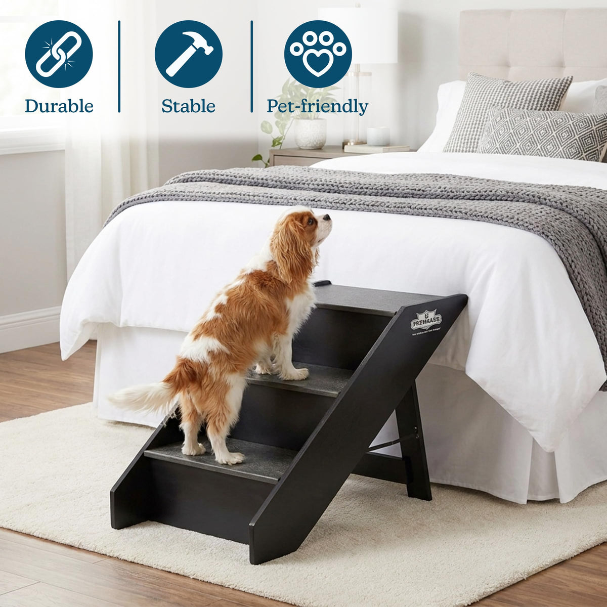 Foldable Nonslip 3-Step Pet Stairs K5422