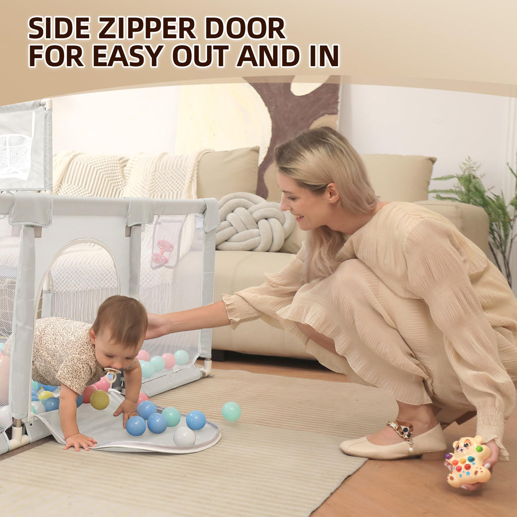 Baby Playpen with Mat 73"x71" B523739