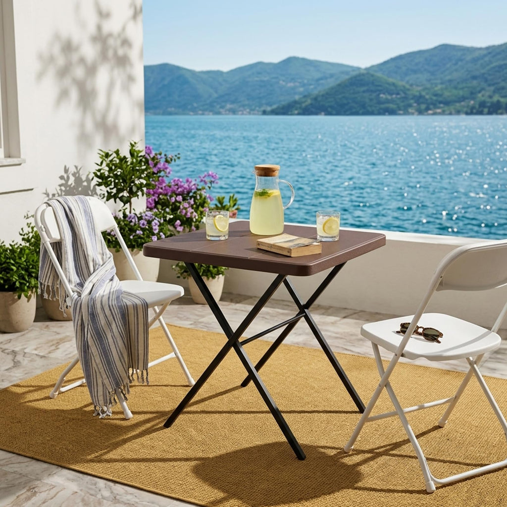 27 Inch Square Folding Table Q909