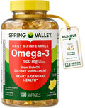 Omega-3 500 mg Fish Oil Dietary Supplements U42391