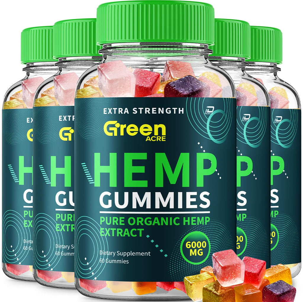 Hemp Gummies Seed Extract Herbal Supplement 5 Pack 300 Gummies M65458