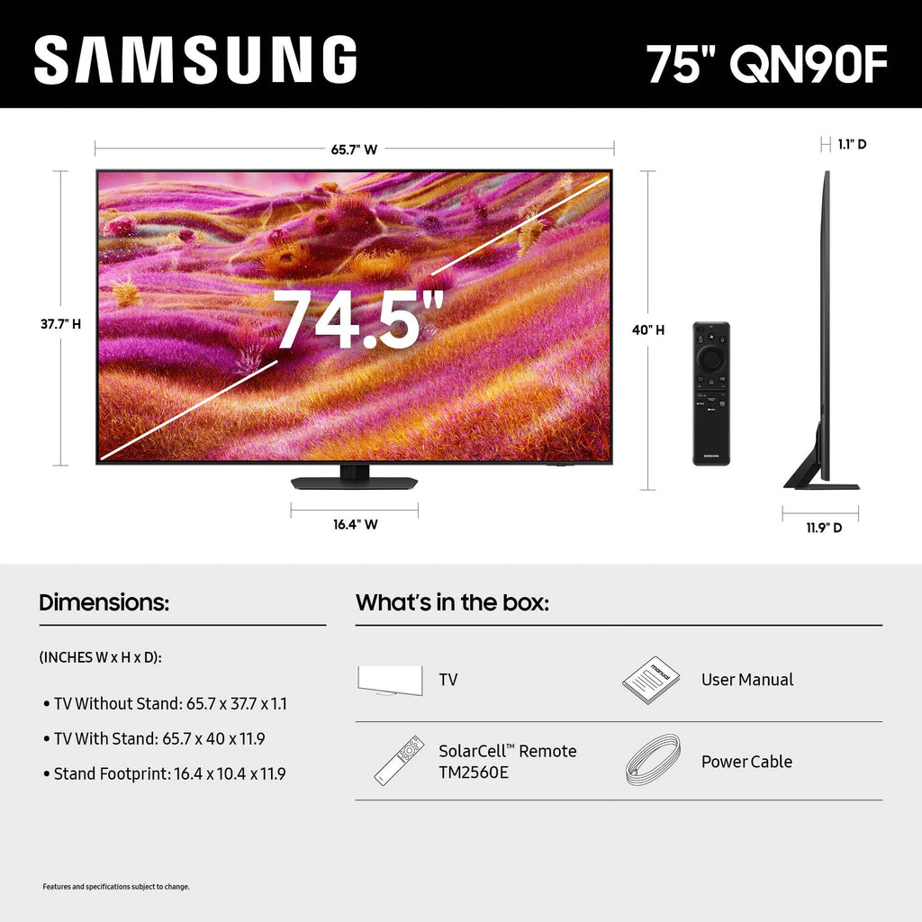 75-Inch 4K Mini LED Smart TV U2799