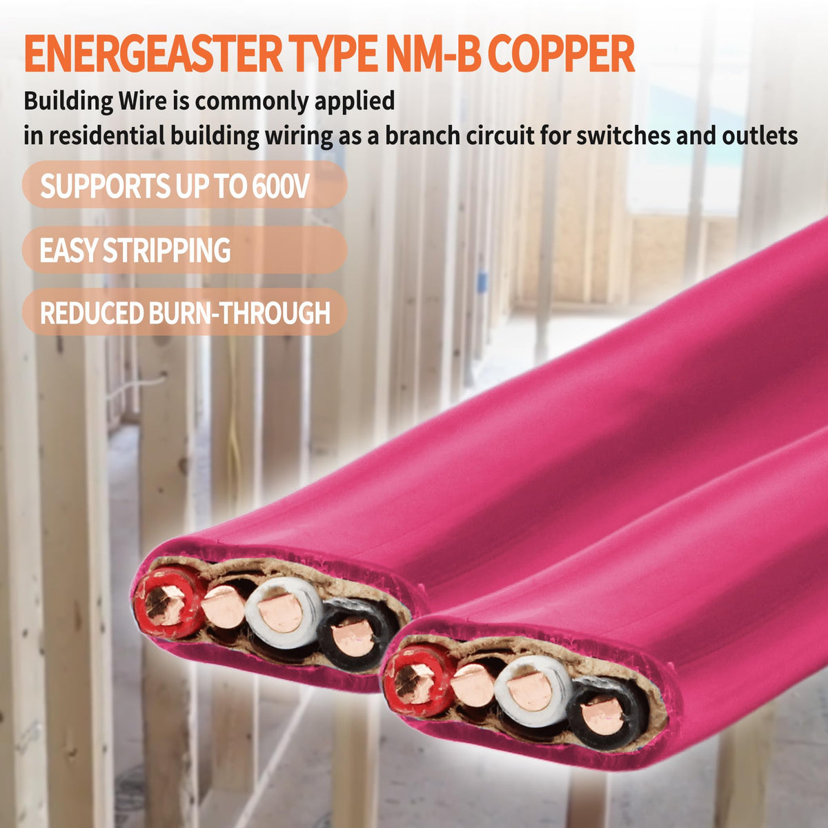 10/3 NM-B Copper Cable with Ground 50FT K6658