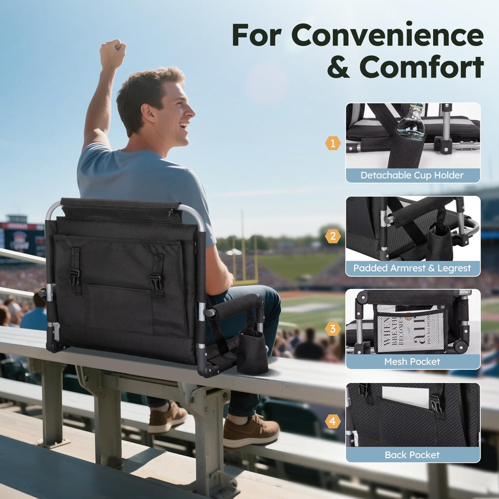 2 Pack Folding Stadium Seats T54584