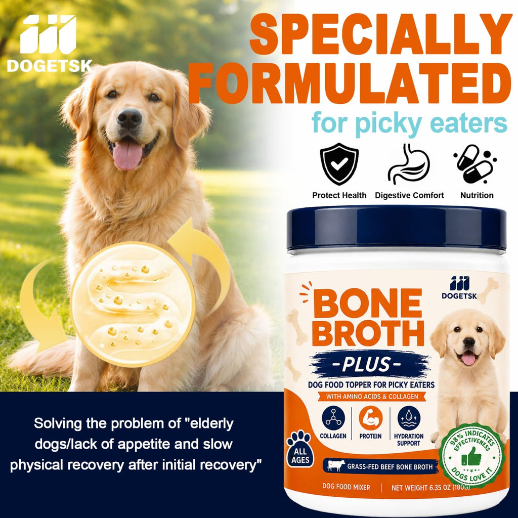 Beef Bone Soup Dog Supplement with Collagen and Protein Z198857