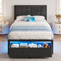 Twin Size Bed Frame with Drawer U321314