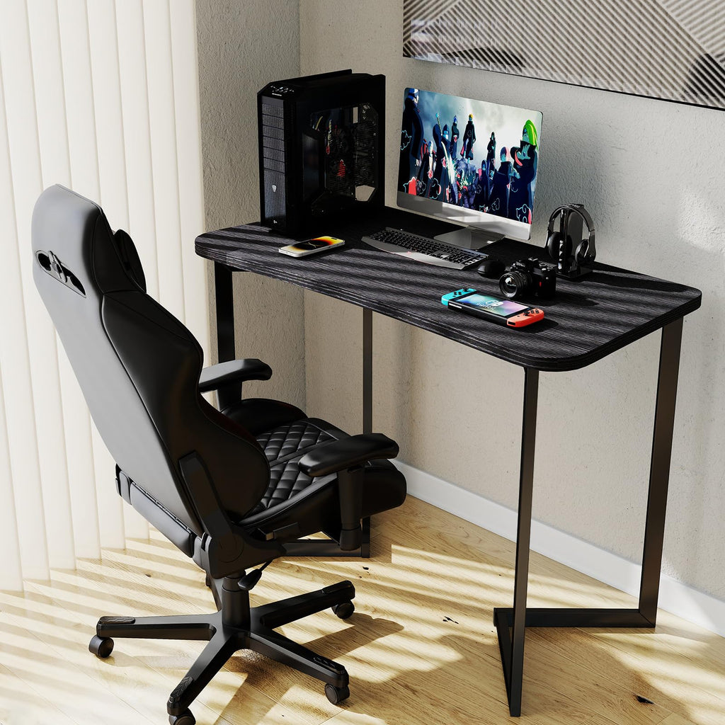 40 Inch Black Computer Desk S7928