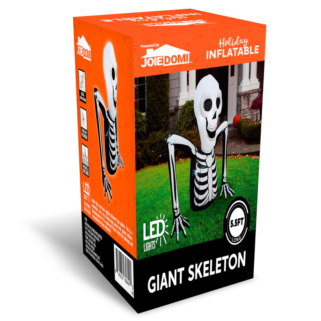 5.5 FT Long Inflatable Skeleton Outdoor Decoration with LEDs G822