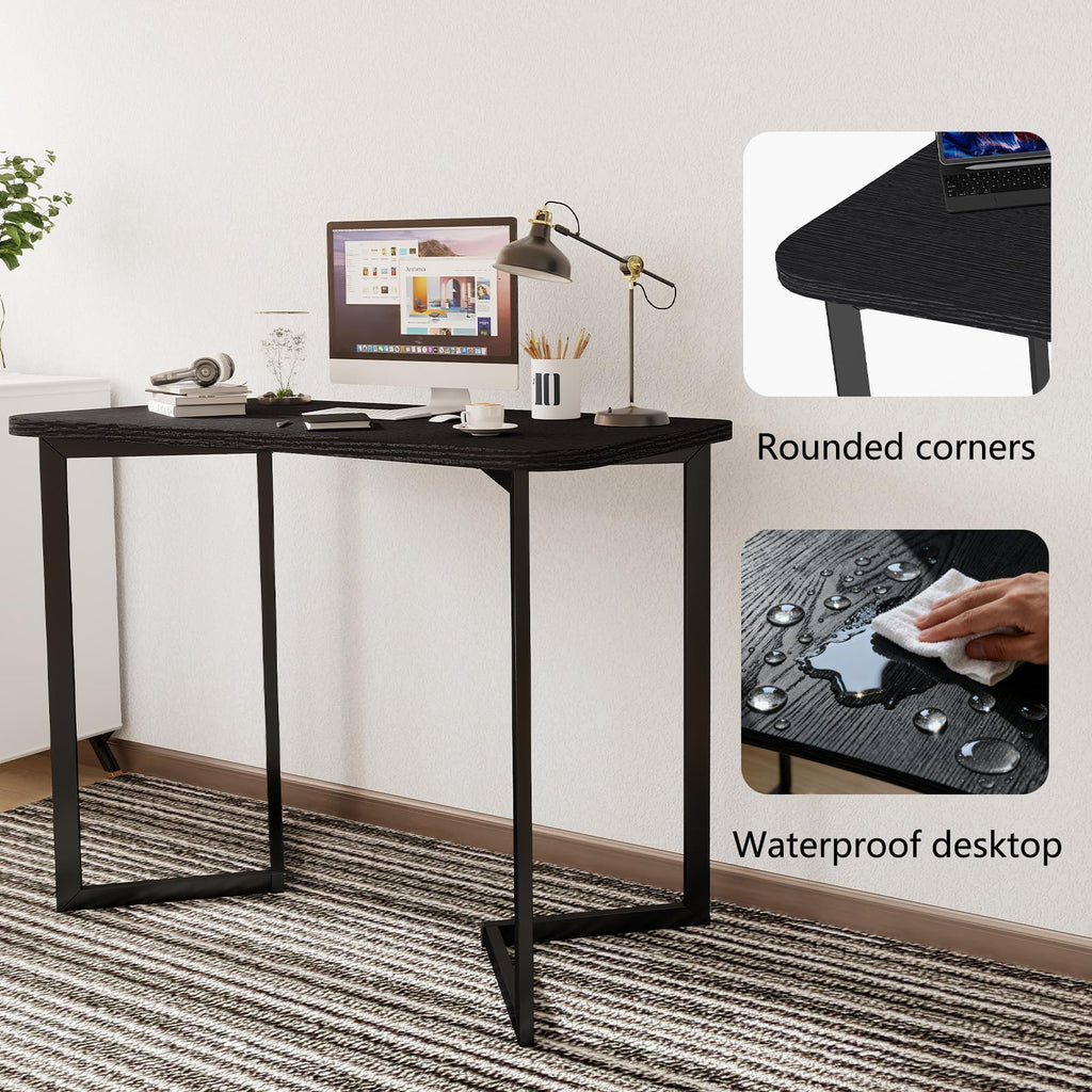 40 Inch Black Computer Desk S7928