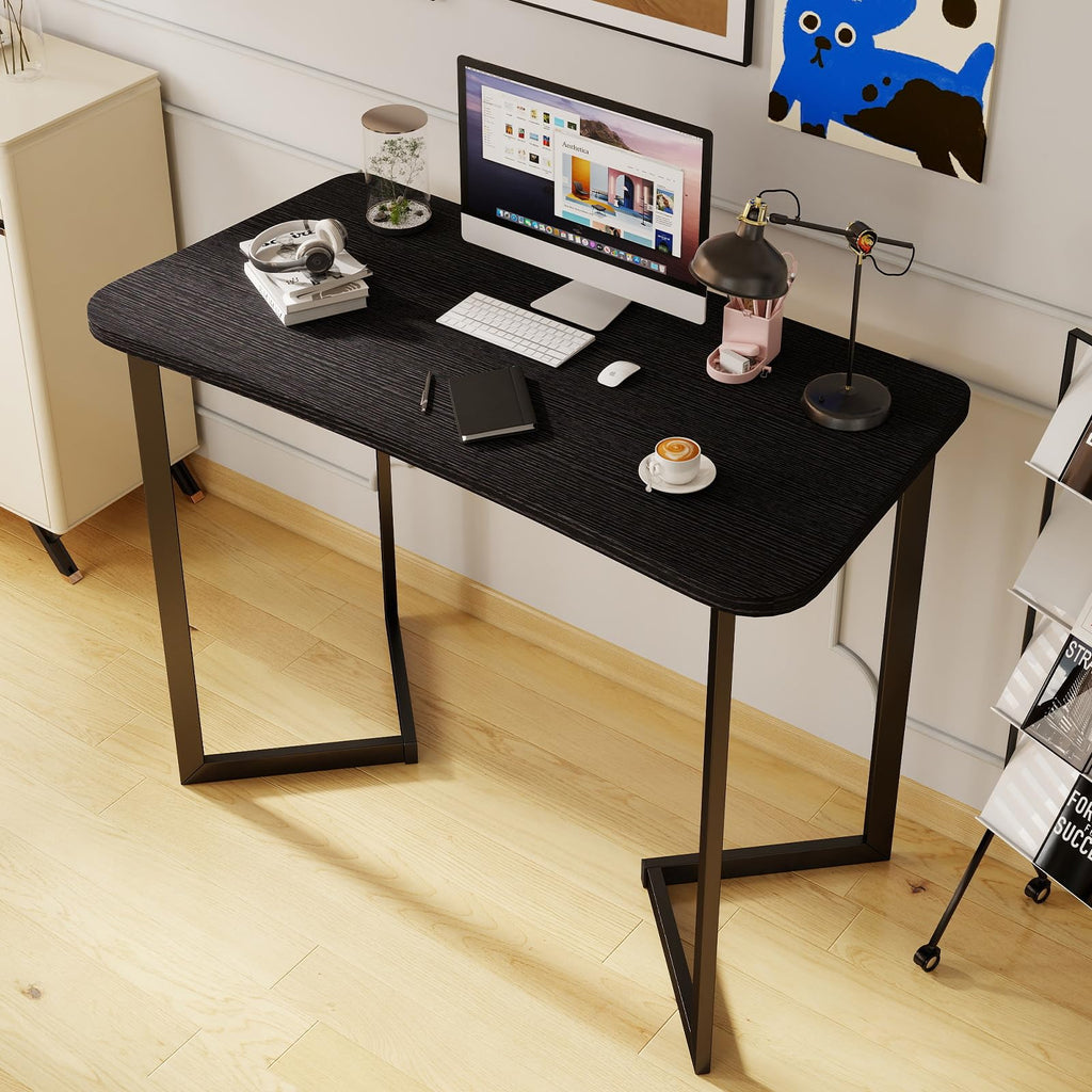 40 Inch Black Computer Desk S7928