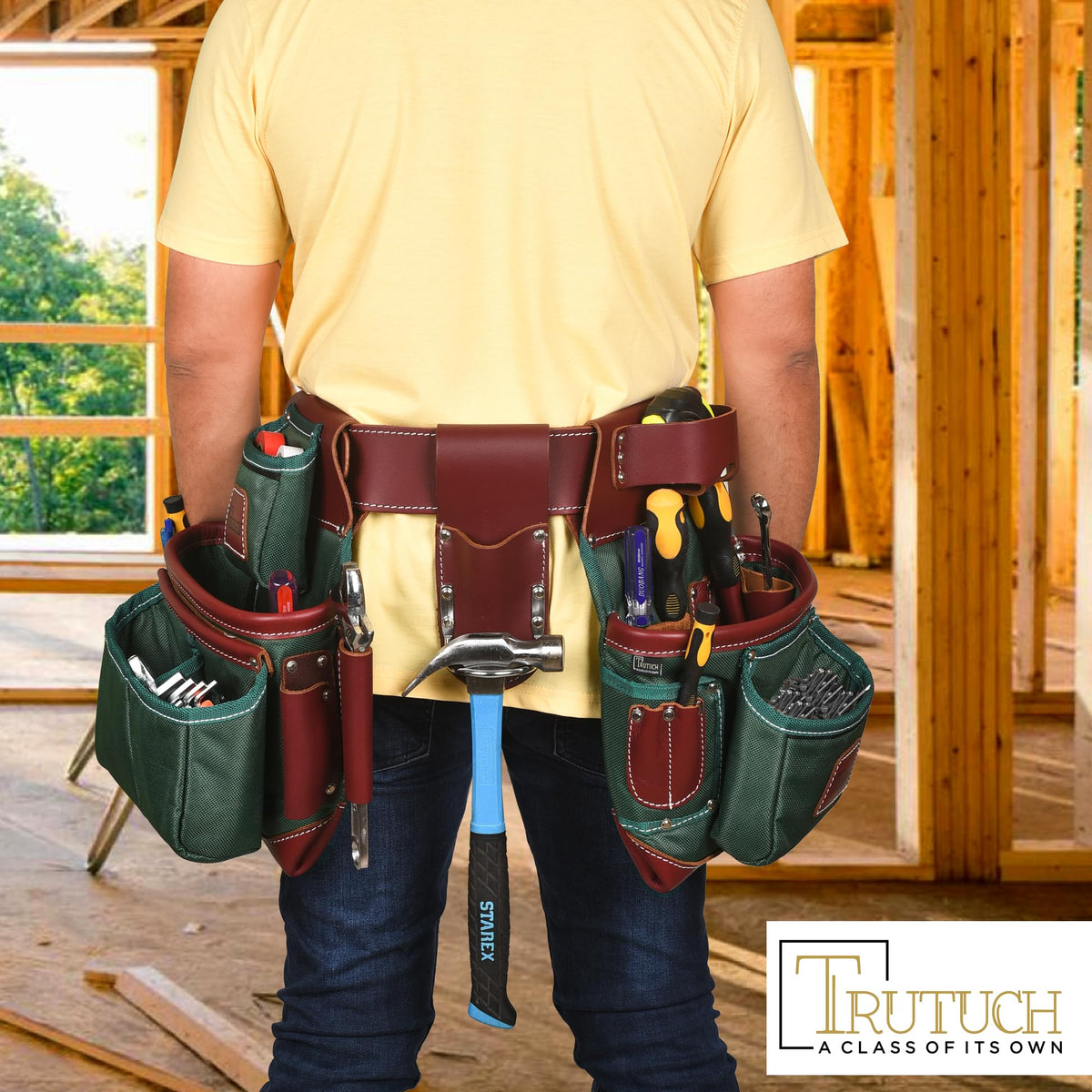 Nylon and Leather Tool Belt X605770