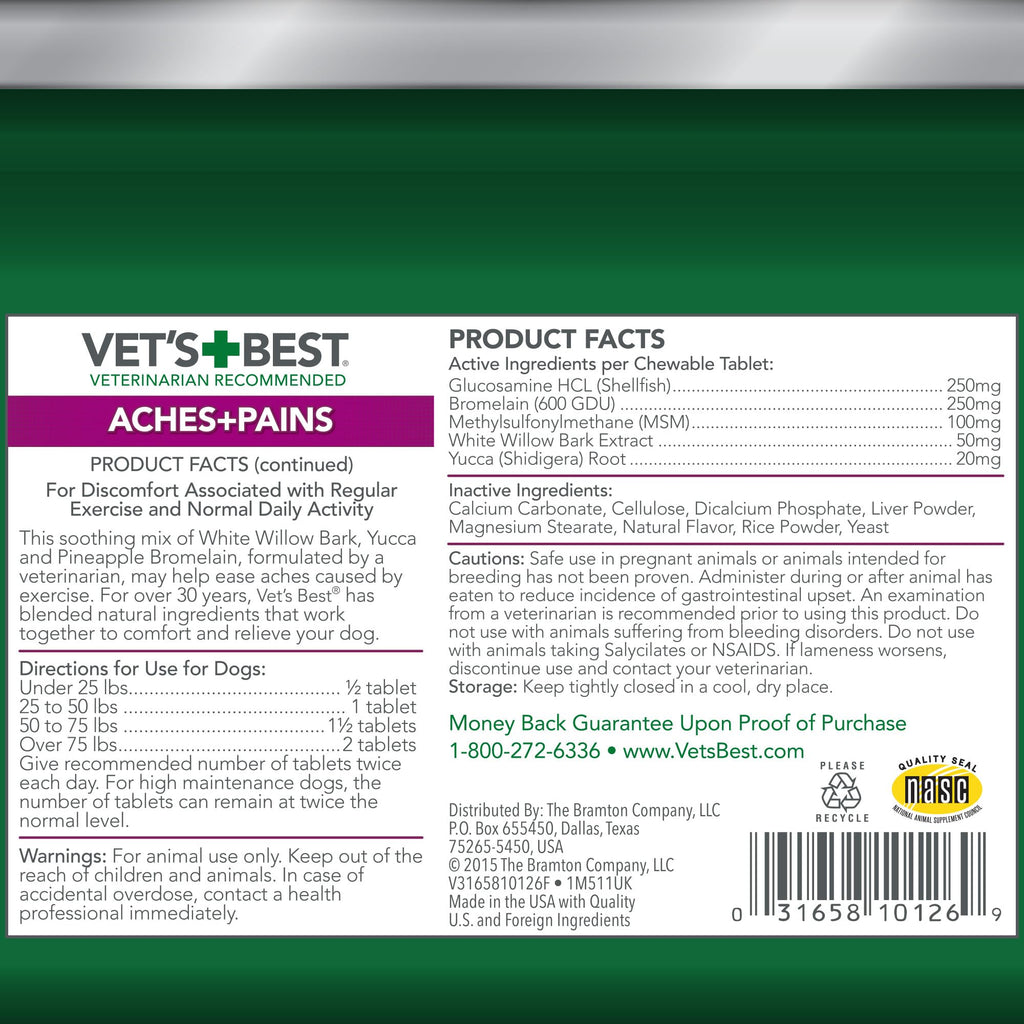 Dog Hip & Joint Support Tablets 150 Count Pack of 2 P501
