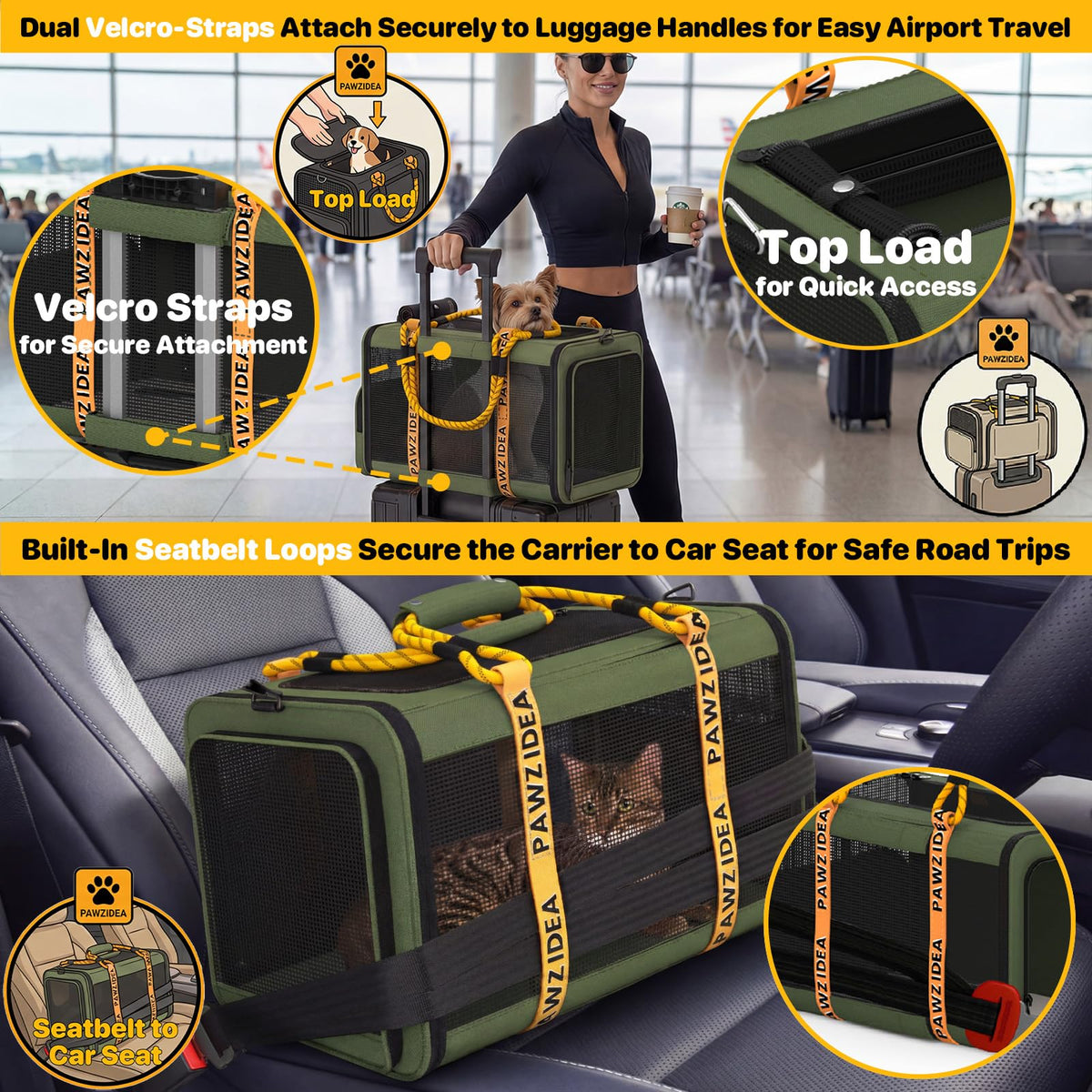 Expandable Pet Carrier Y641