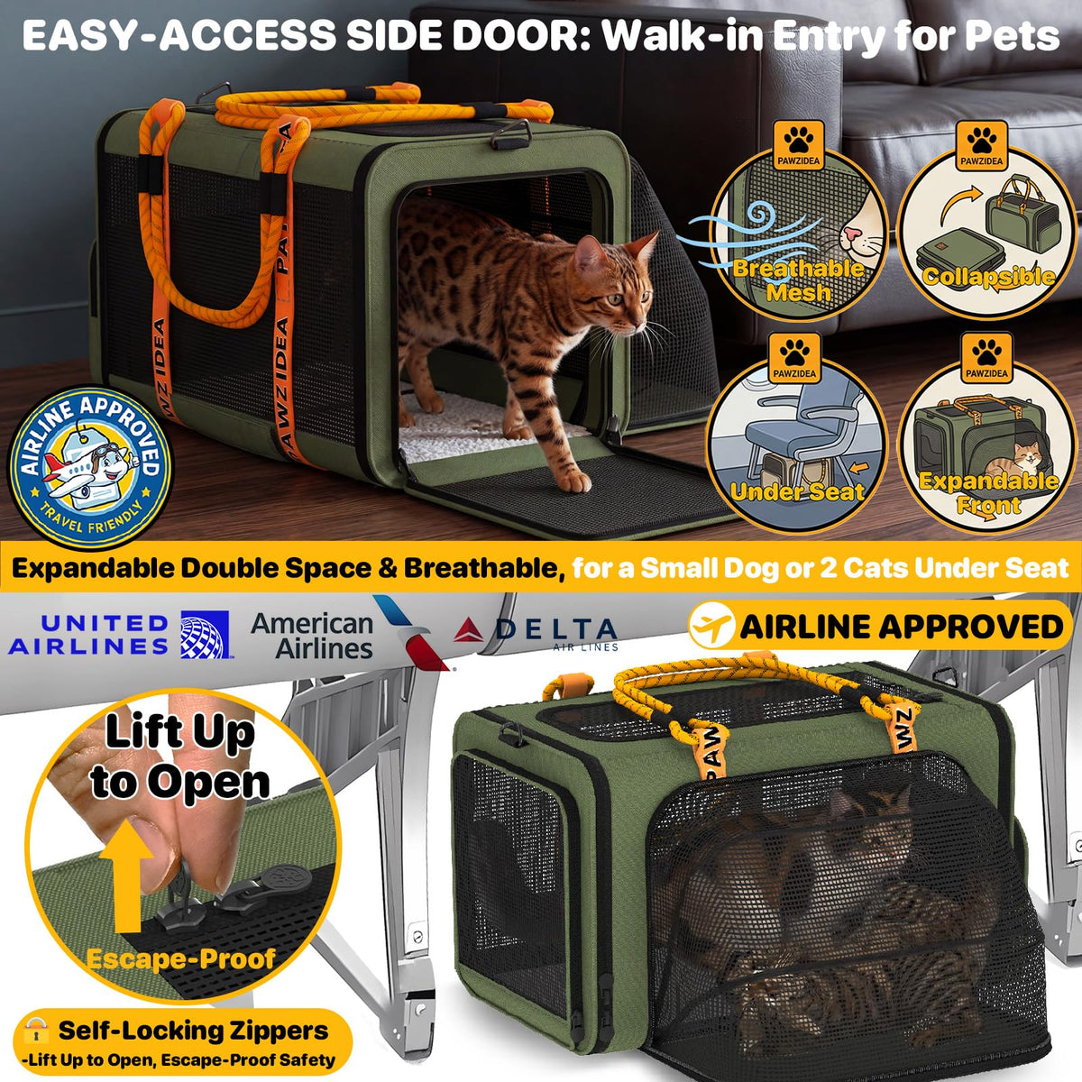 Expandable Pet Carrier Y641