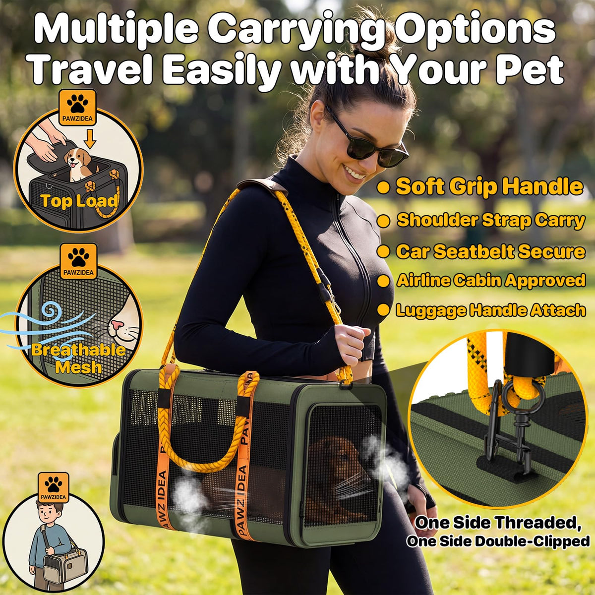 Expandable Pet Carrier Y641