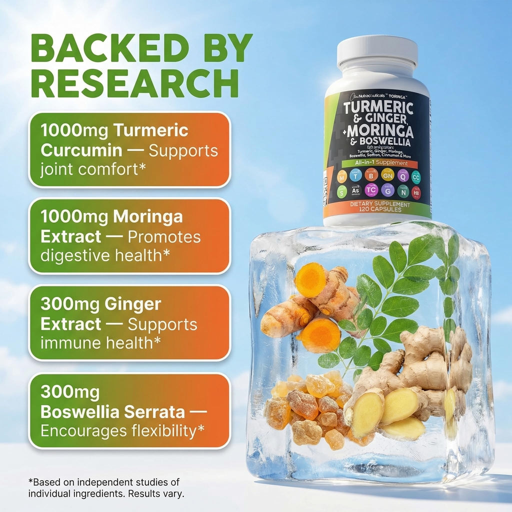 Turmeric Moringa Ginger Boswellia Saffron Supplement F275