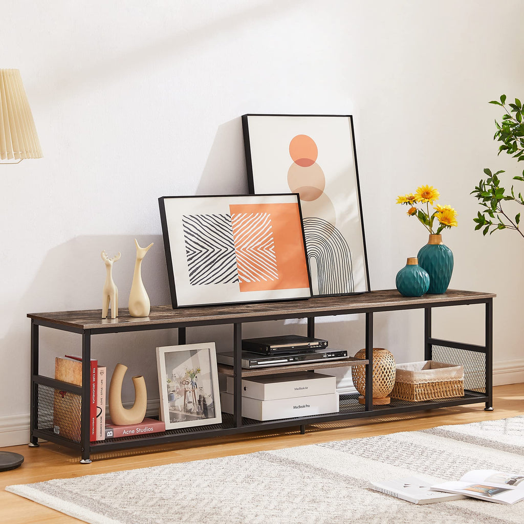 Brown 3 Tier TV Stand up to 80 Inch M32987