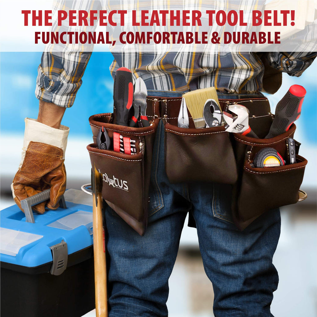 Oil Tanned Leather Tool Belt N309013