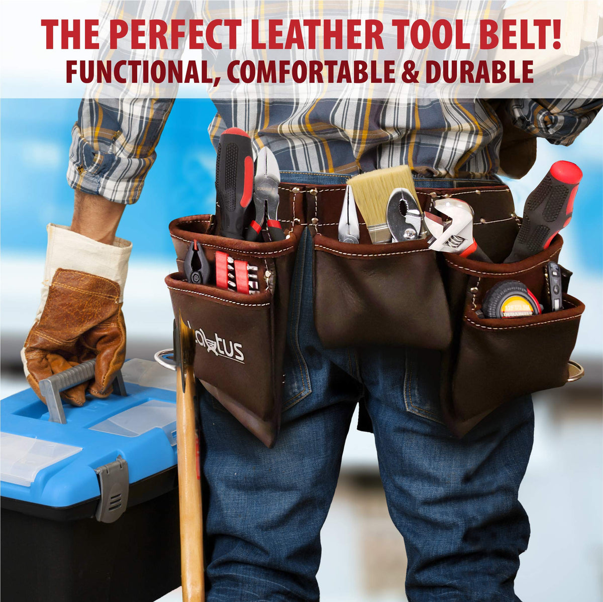 Oil Tanned Leather Tool Belt N309013