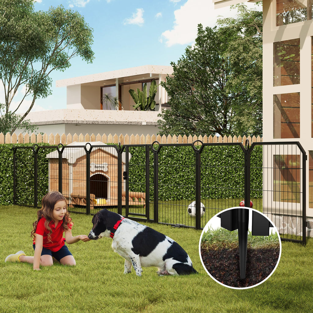 32'' 16 Panels Heavy Duty Metal Dog Playpen P909519