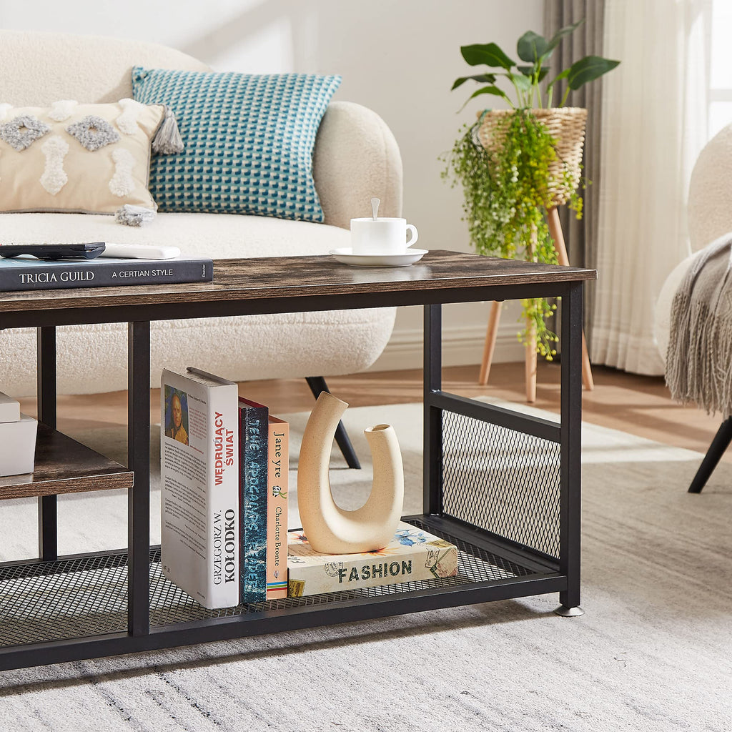 Brown 3 Tier TV Stand up to 80 Inch M32987