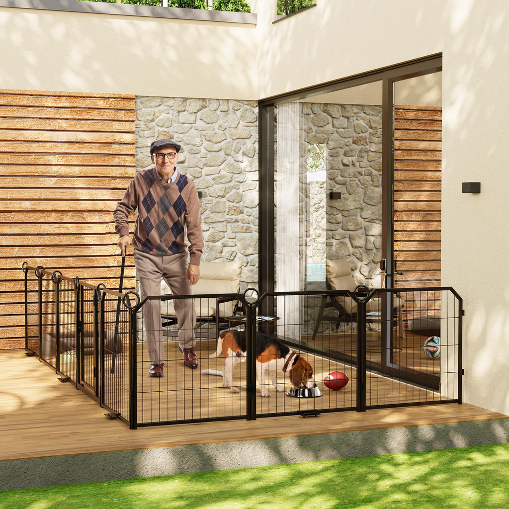 32'' 16 Panels Heavy Duty Metal Dog Playpen P909519